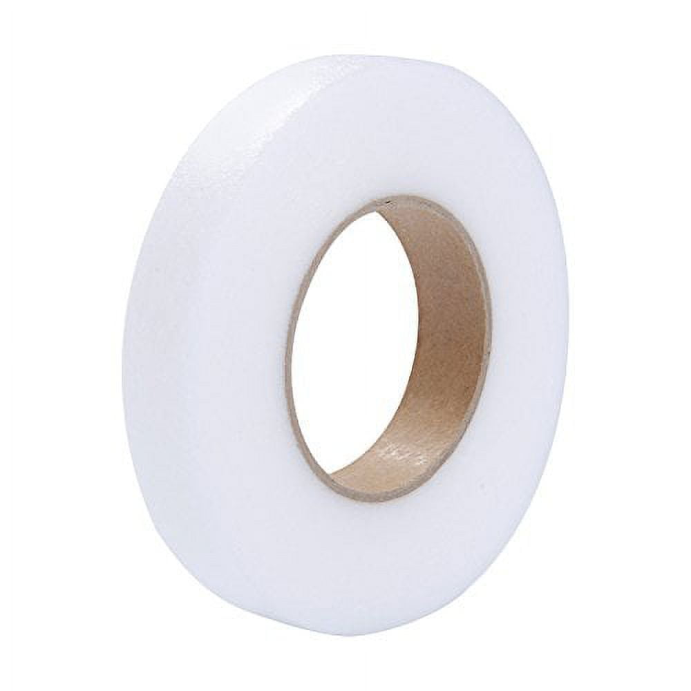 NT-ling Iron-On Hem Clothing Tape 2 Rolls Adhesive Hem Tape 1 inch x 5.5 Yards Pants Fabric Tape No Sew Iron on Hemming Tape Fabric Fusing Tape Roll for