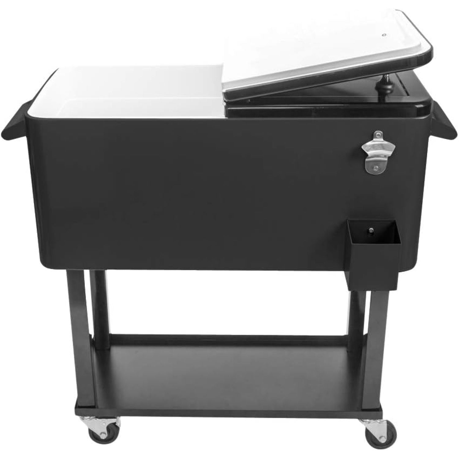 Outvita 80 Quart Rolling Ice Chest, Portable Bar D