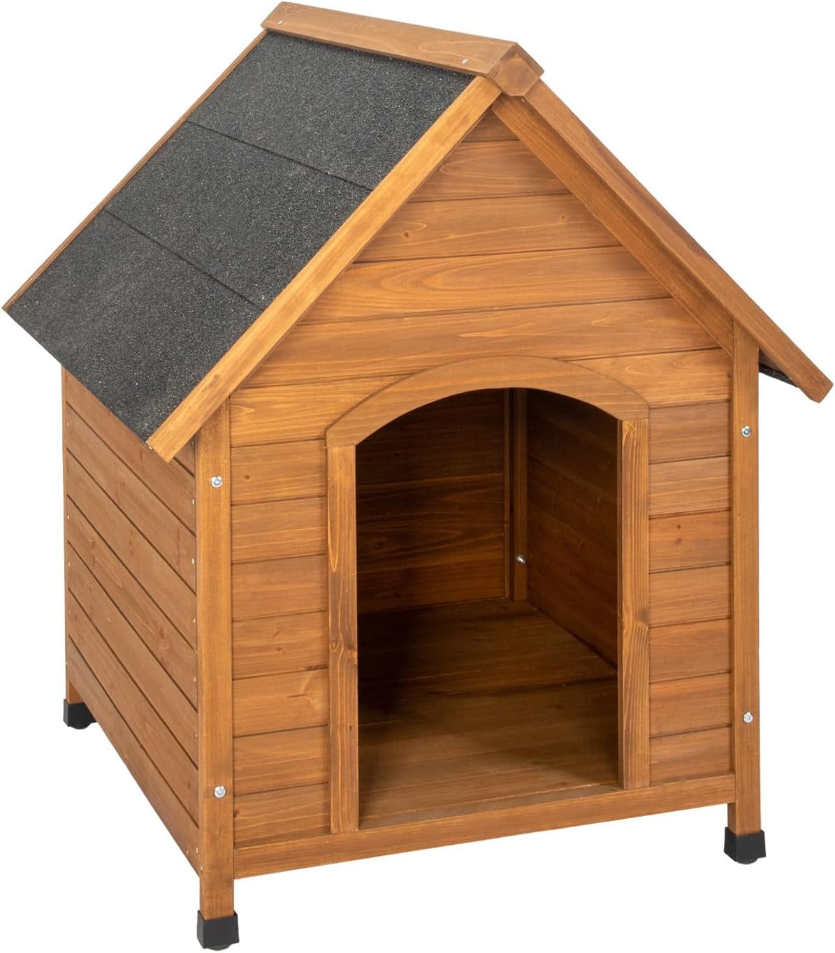 Outvita Dog House, Wooden Pet House for Medium Dogs, Indoor Outdoor