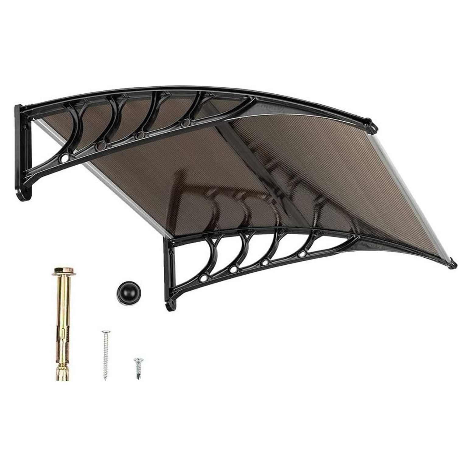 Outvita Window Awnings for Doors Canopy 40''x40'', Polycarbonate Cover ...