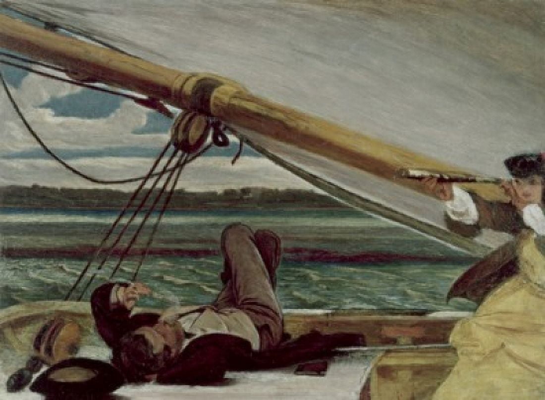 Outward Bound by Augustus Leopold Egg 1816-1863 UK England Oxford Ashmolean Museum Canvas Art - Augustus Leopold Egg (18 x 24)
