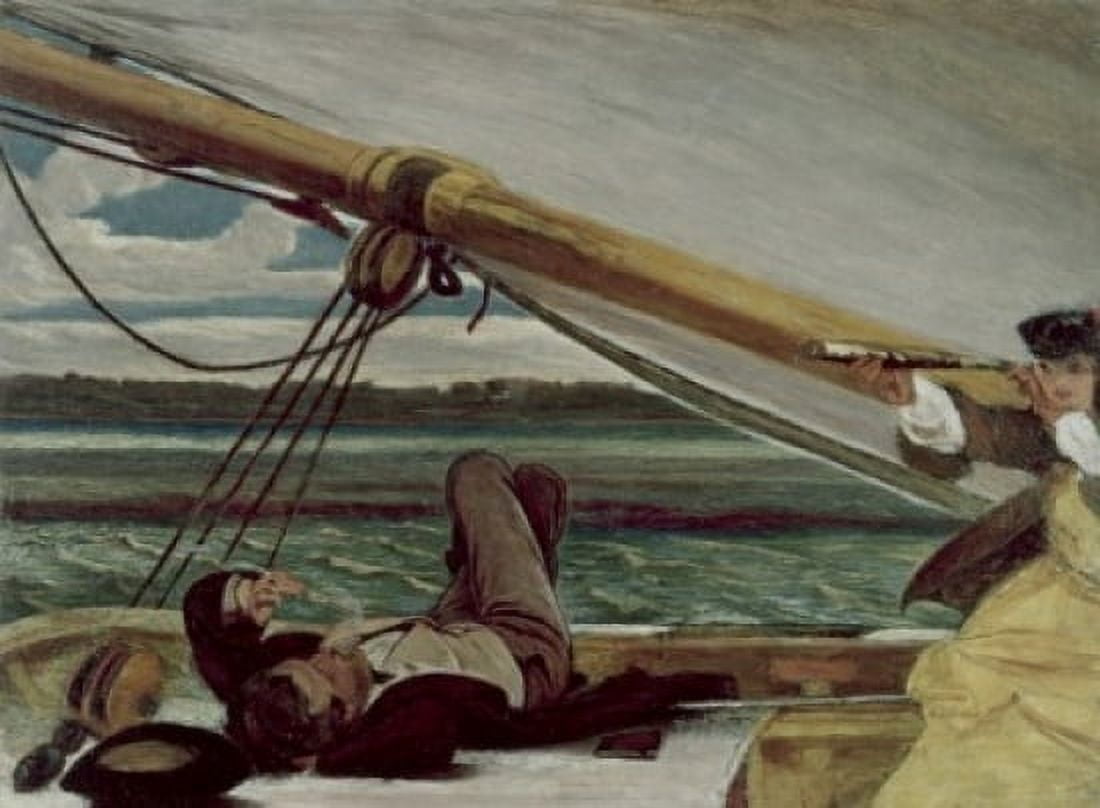 Outward Bound by Augustus Leopold Egg 1816-1863 UK England Oxford Ashmolean Museum Canvas Art - Augustus Leopold Egg (24 x 36)