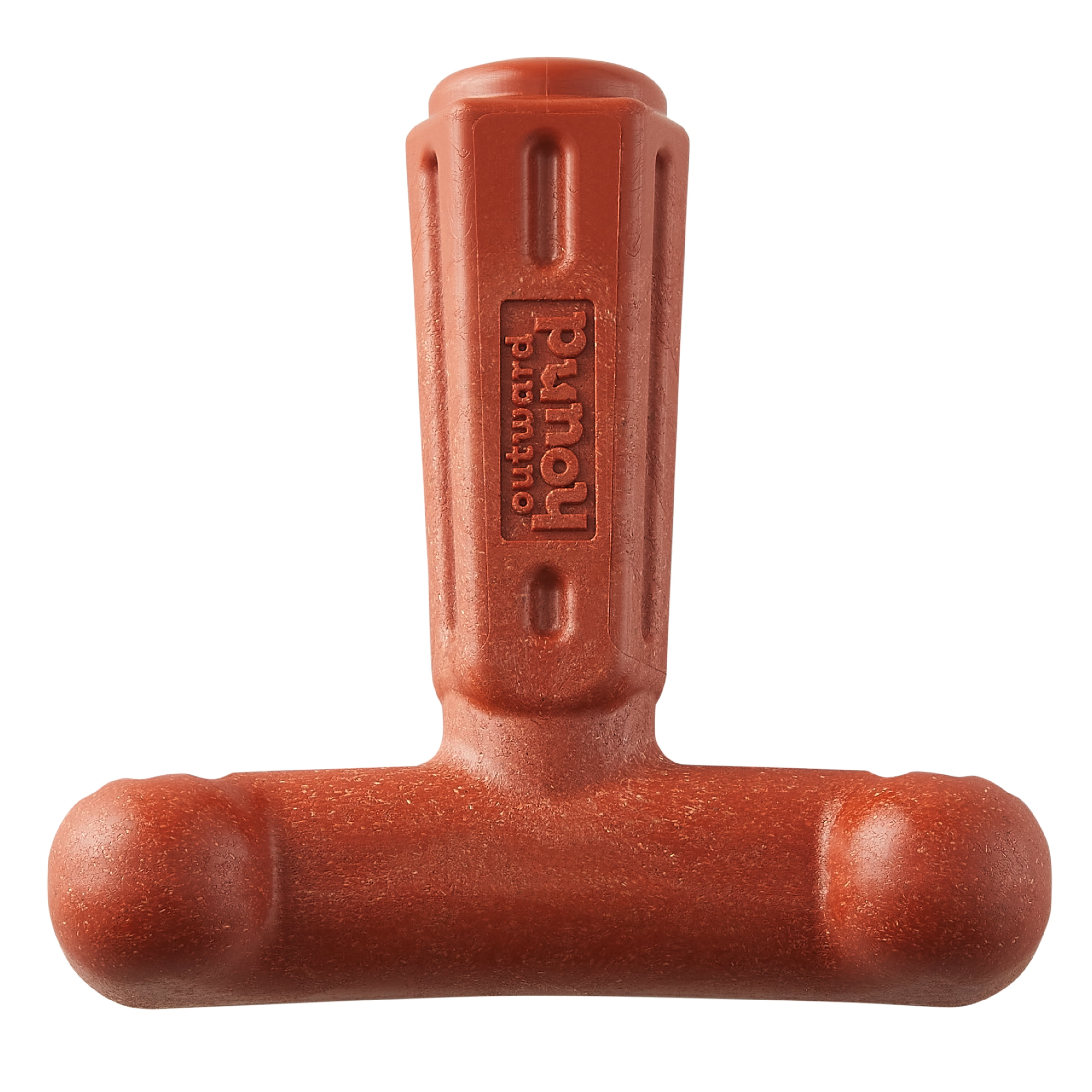 Pupstages by Petstages Dogwood Hold & Chew Dog Toy – Real-Wood Blend, Beef Scented, 3 Chewable Ends, Moderate Chewers, Large, 5" x 5.2" x 2.2"
