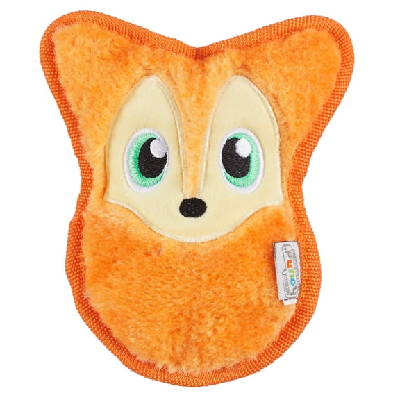 Outward Hound Durablez Minis Tough Chew Plush Squeaky Dog Toy, Orange Fox, 6.3"