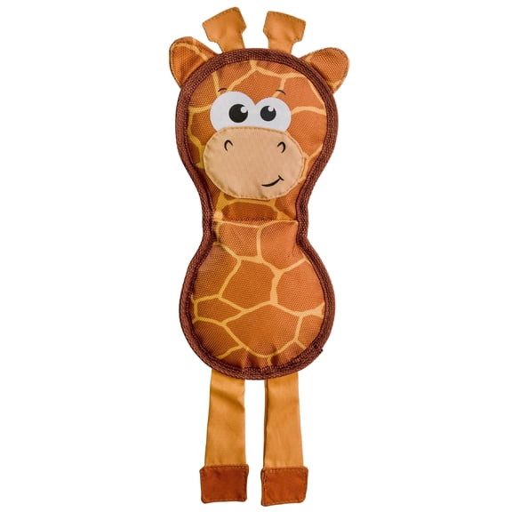 Outward Hound Fire Biterz Dog Toy, Giraffe Brown, Medium