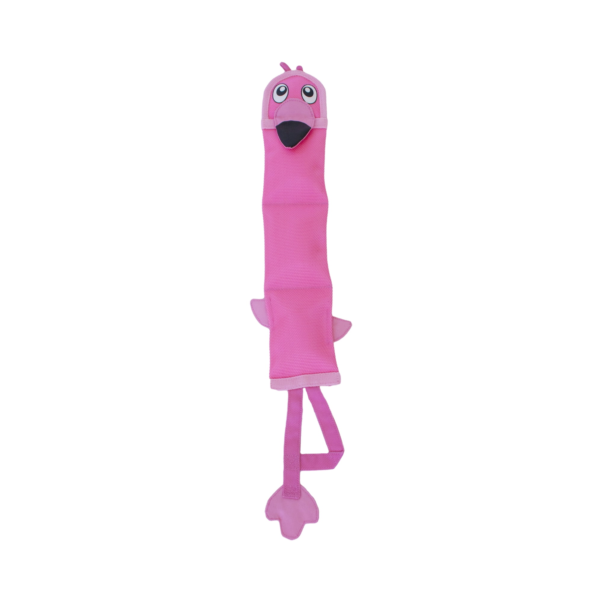 Outward Hound Fire Biterz Flamingo Plush Interactive Dog Toy, Pink, Large