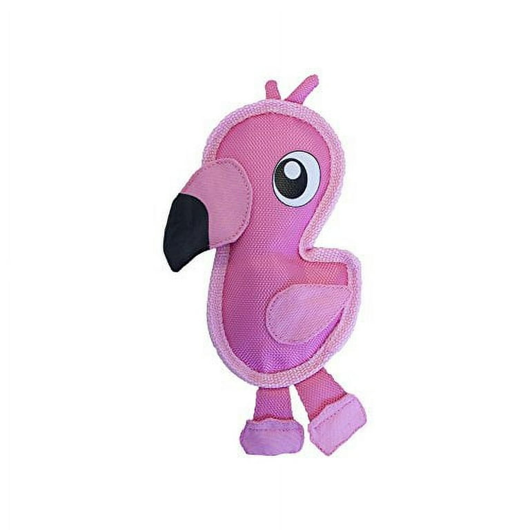Outward Hound Fire Biterz Flamingo Plush Interactive Dog Toy Pink Small