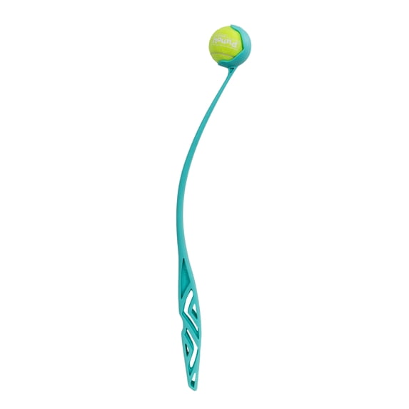 Outward Hound FlyFetch Launch-A-Ball Dog Toy, Launches Up to 3X Farther, Works with FlyFetch Squeaker Ballz & Rubber Balls, 24.4", Large