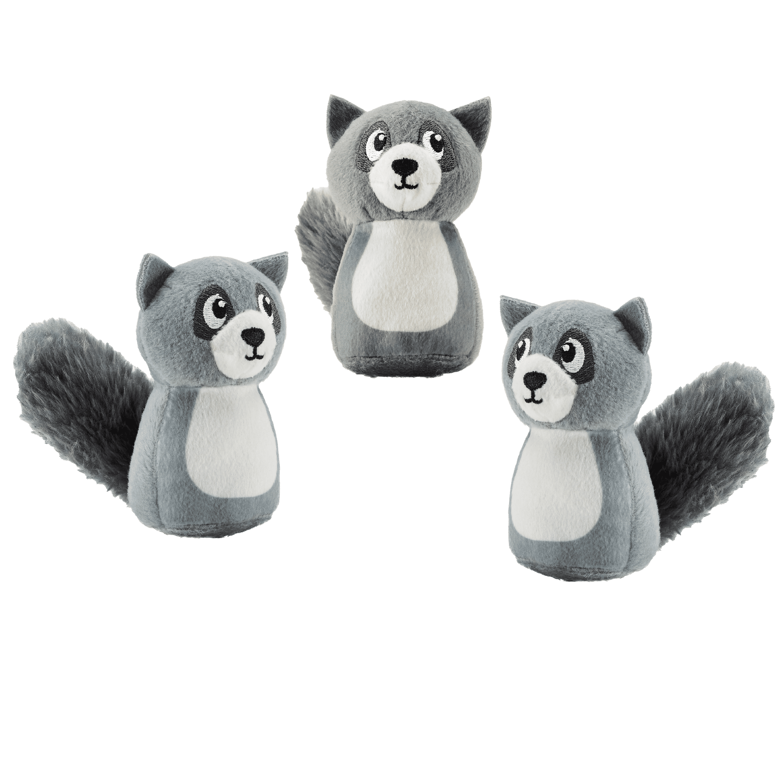 Outward Hound Invincible Dog Toy RACCOON DOG Squeaky DURABLE NO STUFFING 2  Pack