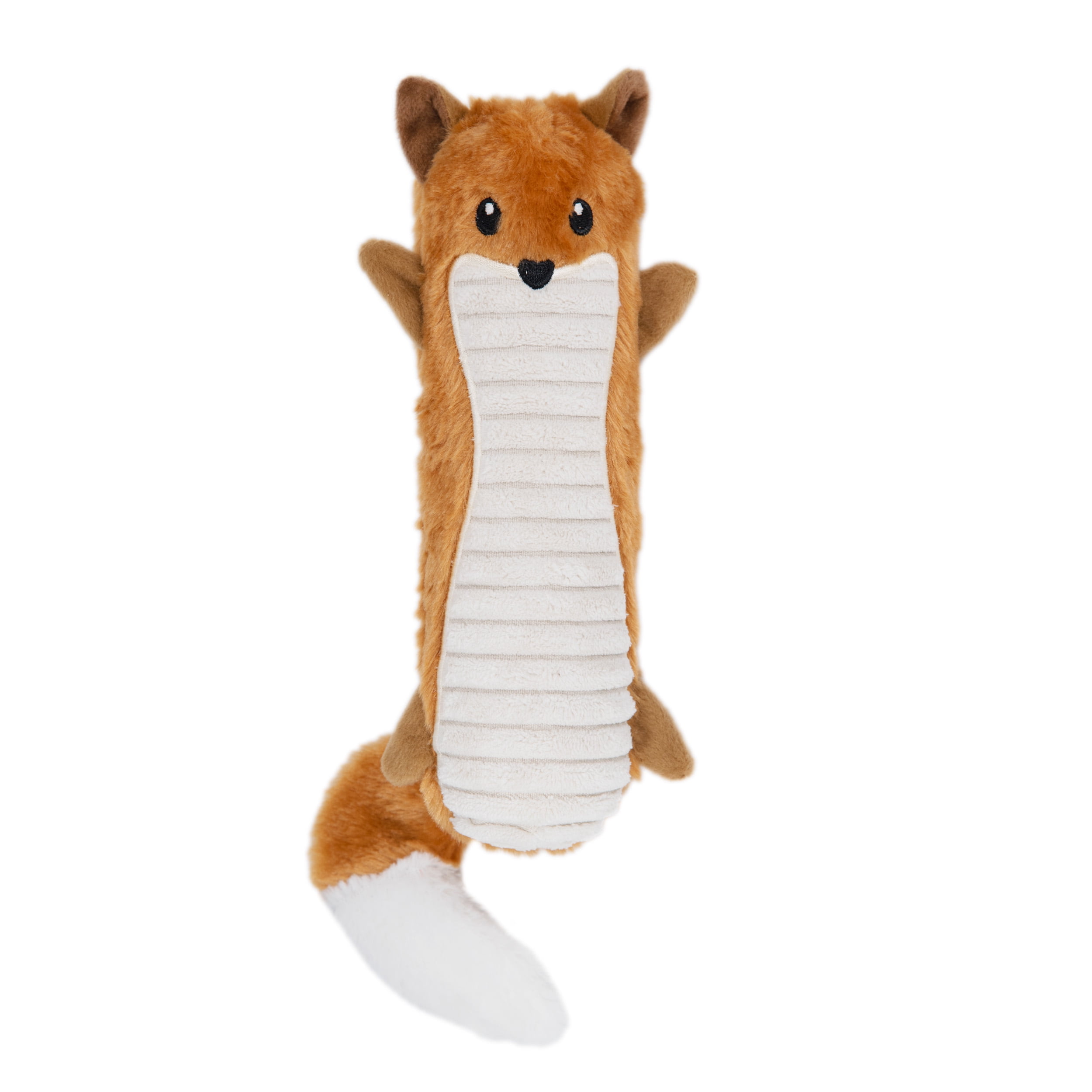 FGA MARKETPLACE Monkey-Fox Flat NO Stuffing NO Squeak Plush Dog Toy, Funny  Style Will Entertain Your Dog for Hours, Recommended for Small and Medium