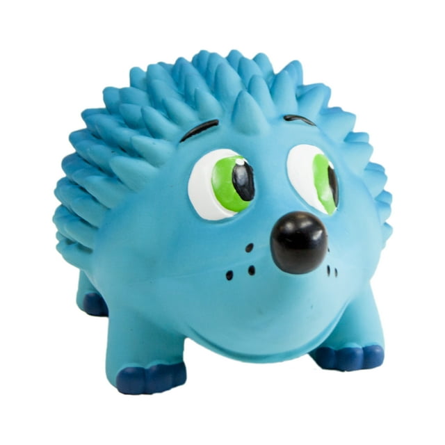 Outward Hound Tootiez Grunting Hedgehog Dog Toy, Blue, Large