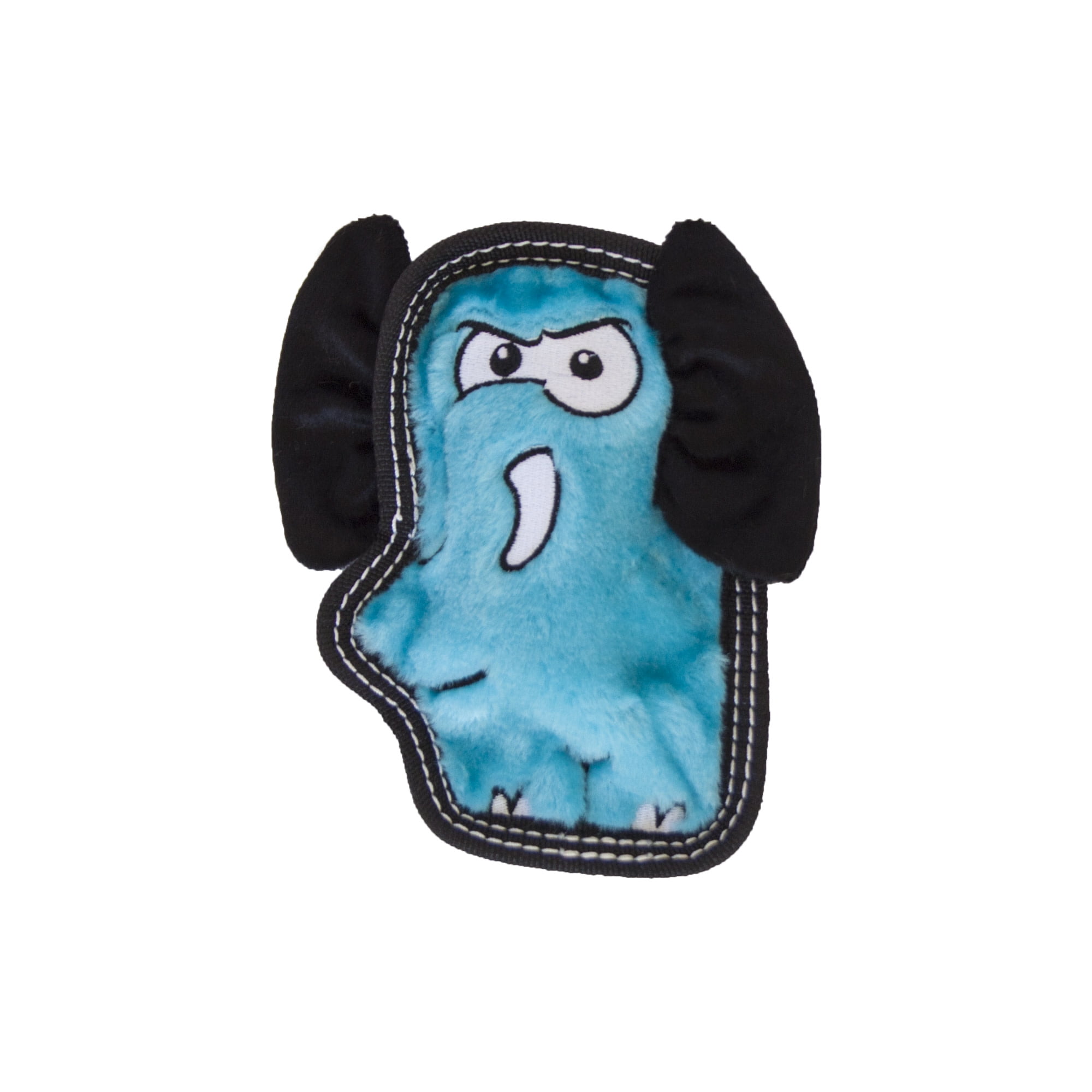 Outward Hound Tough Seamz Plush & Squeaky Dog Toy for Moderate Chewers, Blue