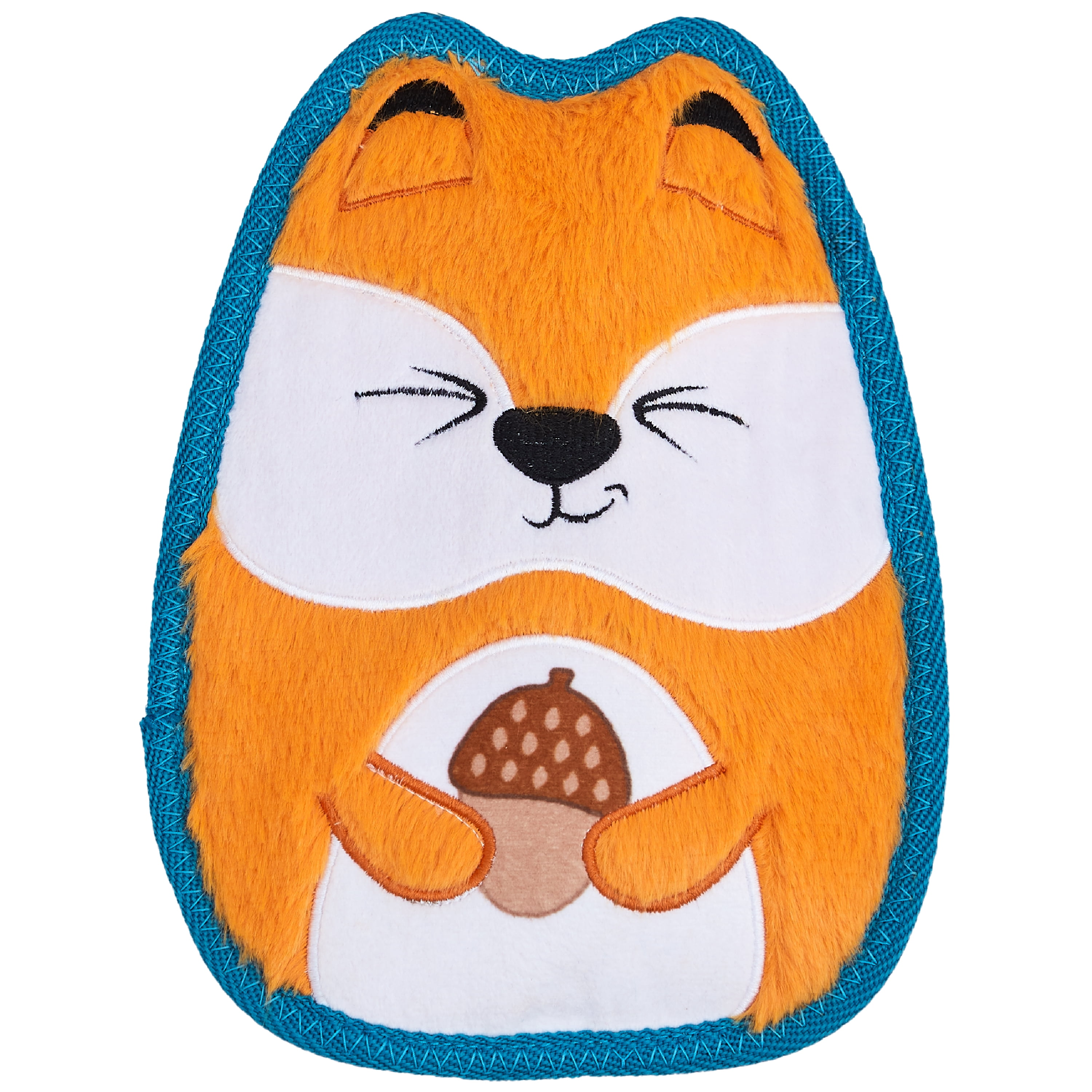 Outward Hound Tough Skinz Durable Squeaky Dog Toy with Two Tough Layers, Fox, Multicolor, Medium