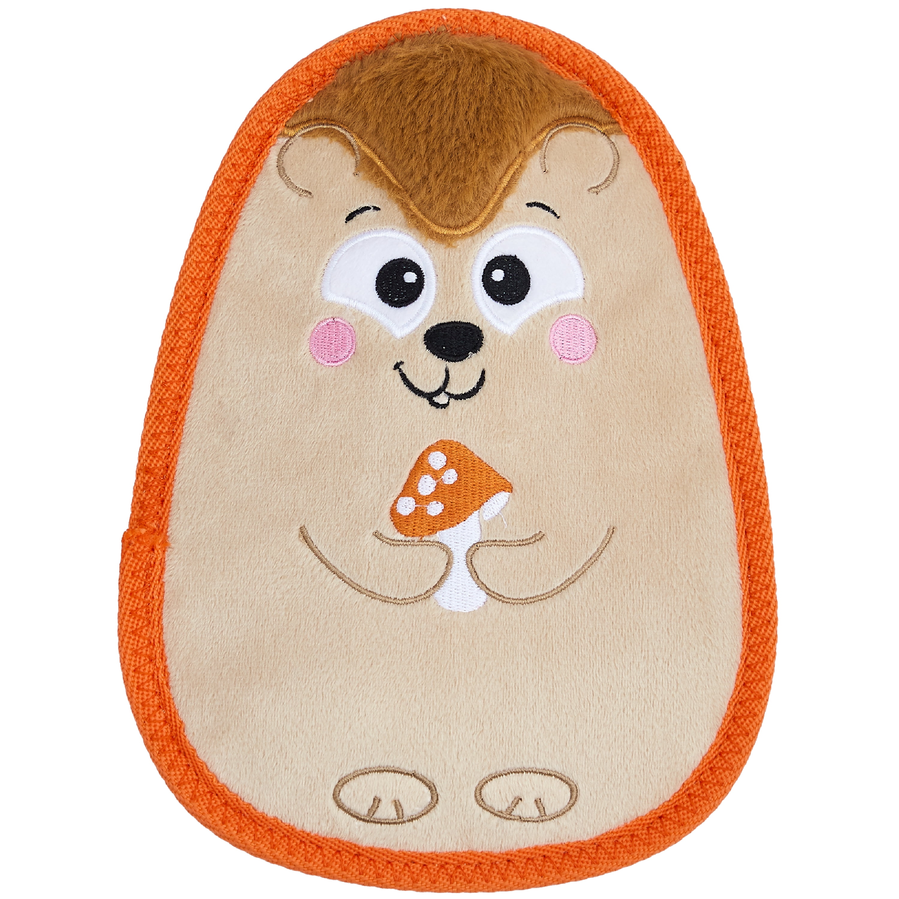 Outward Hound Tough Skinz Durable Squeaky Dog Toy with Two Tough Layers, Hedgie, Multicolor, Medium