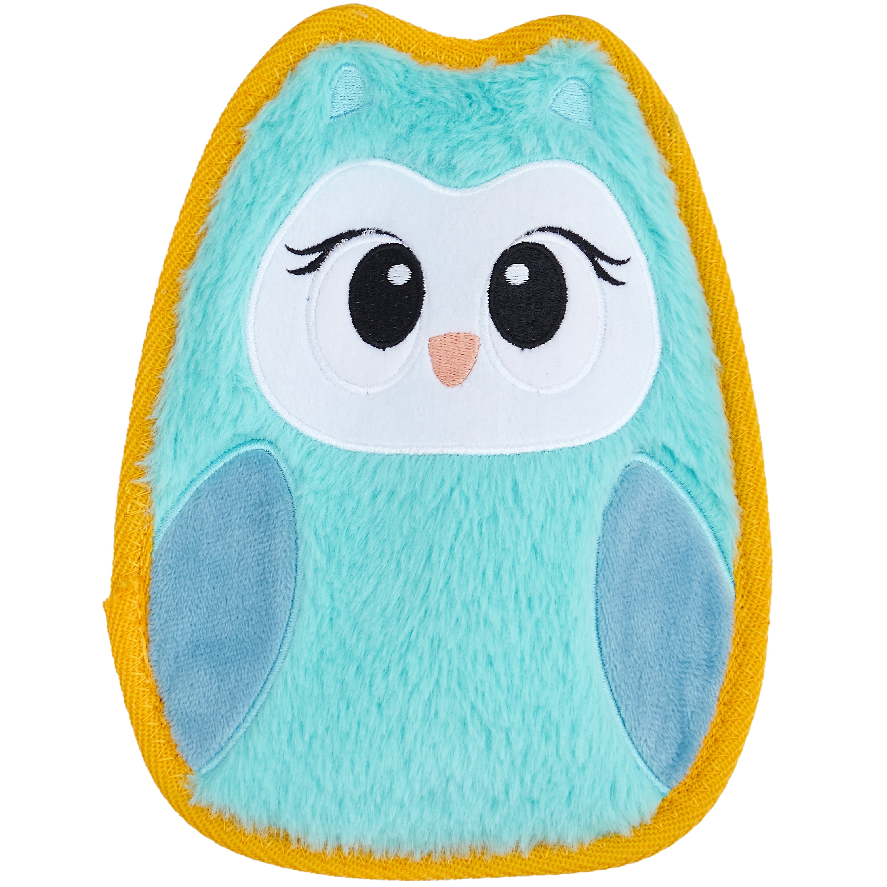 Outward Hound Tough Skinz Durable Squeaky Dog Toy with Two Tough Layers, Owl, Multicolor, Medium