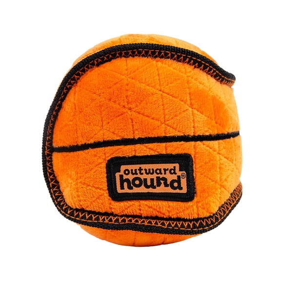 Outward Hound Plush Dog Toy, Orange Basketball Small Basketball, Orange Basketball Small, Orange Basketball Small