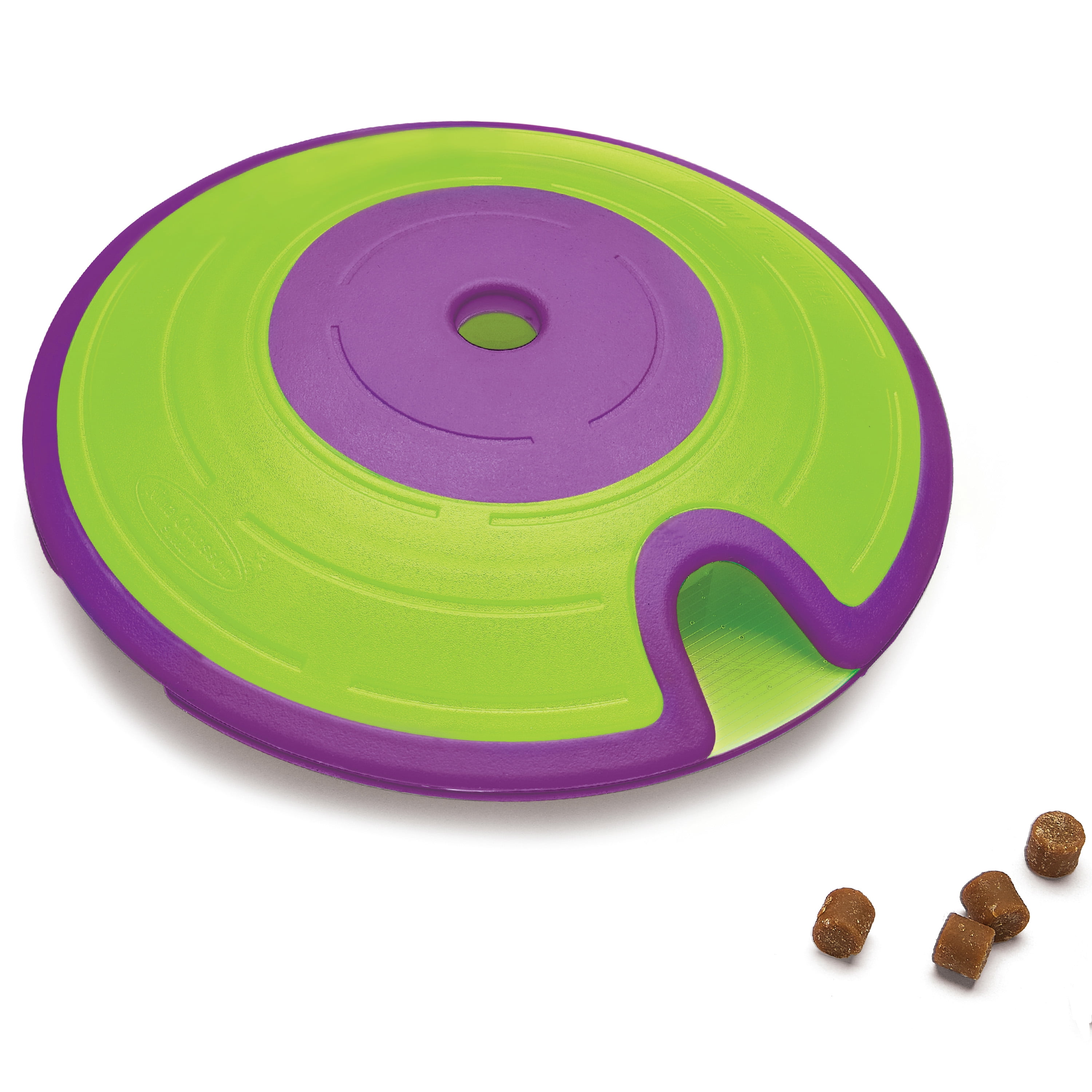 Green and Purple Interactive Dog Treat Maze Puzzle Toy