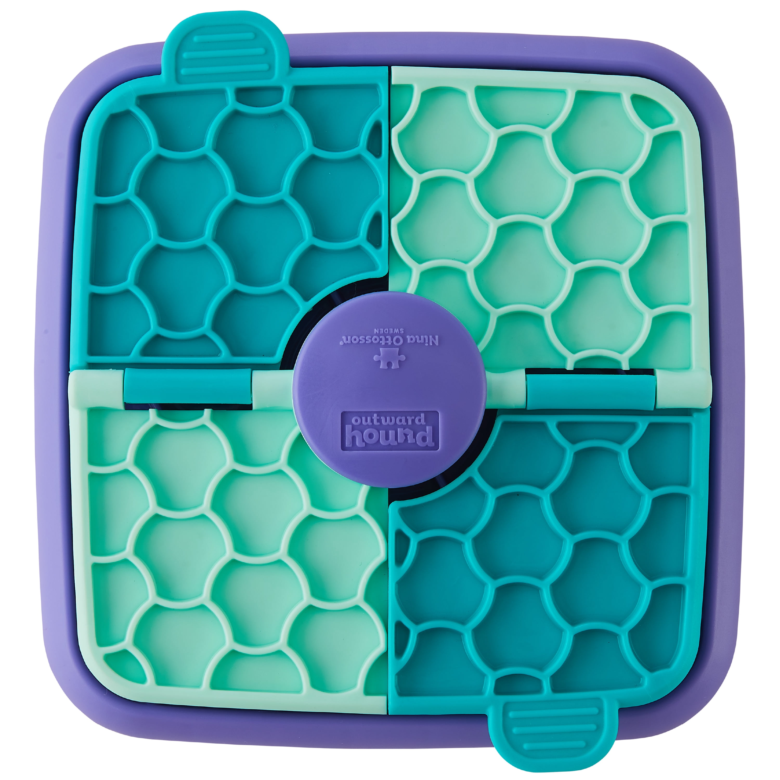Outward Hound by Nina Ottosson Lick N’ Flip Level Dog Puzzle Toy, Lick Mat & Slow Feeder