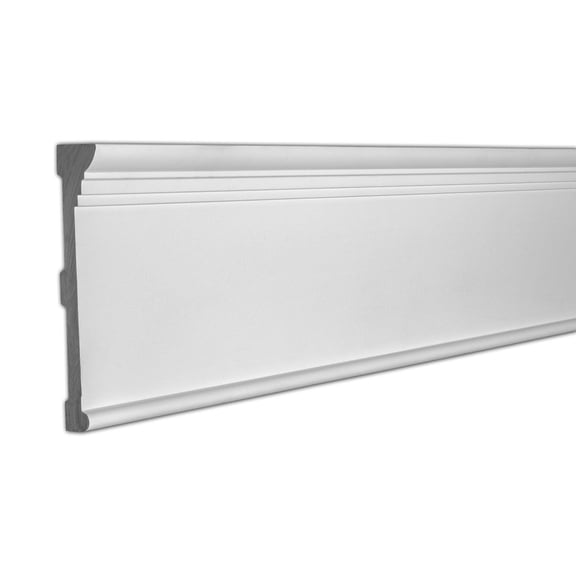 Outwater 1-3/8 in. x 7-3/4 in. x 96 in. Plain Polyurethane Panel Moulding Pro Pack 16 LF (2-Pack)