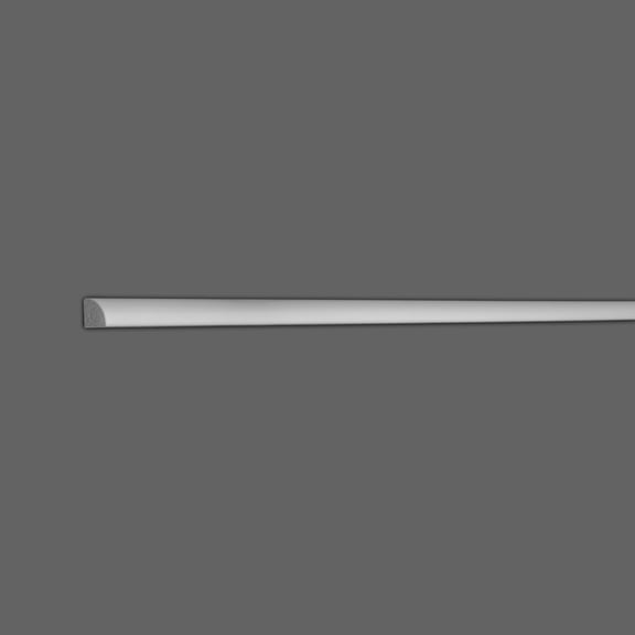 Outwater 3/4 in. H x 3/4 in. Proj. x 4 ft. Primed White Quarter Round Moulding, High Impact Polystyrene, 10-Pack, 40 Linear Feet