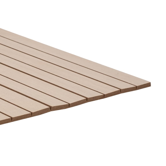 Outwater 4 ft x 8 ft x 5/32 in Unfinished Red Oak Veneer Tambour Panel ...