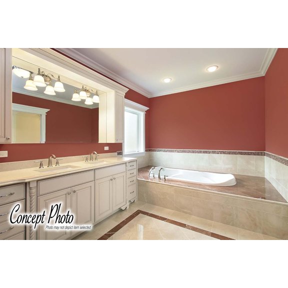 Outwater 7/8 inch x 7-3/4 inch x 96 inch PVC Baseboard Over Baseboard Moulding Covers Existing Mouldings, 4 Pack, White$$Tools & Hardware Other