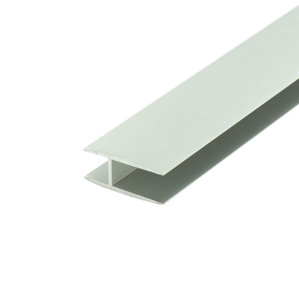 Outwater Aluminum H Channel Fits Material 1/4 to 9/32 Inch Clear