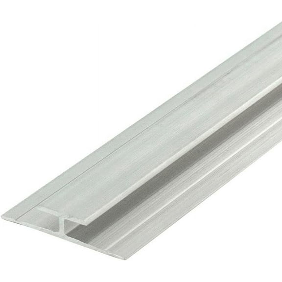 Outwater Aluminum H Channel Fits Material 1/8 to 5/32 Inch Thick Mill Finish Aluminum Divider Moulding 36 Inch Length (Pack of 4)