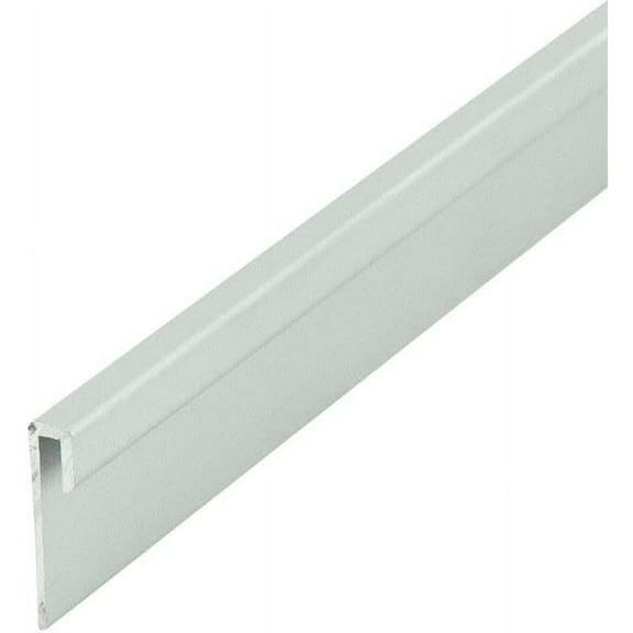 Outwater Aluminum J Channel Fits Material 1/16 Inch Thick Clear Anodized (Satin) Finish Aluminum Cap Moulding 48 Inch Length (Pack of 3)