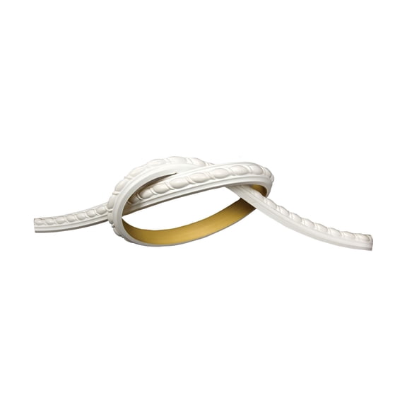 Outwater Designer's Edge Millwork DEM-303F Ribbon Rope Flexible Panel Moulding 1" Height x 5/8" Projection x 93" Length x 7/8" Design Repeat