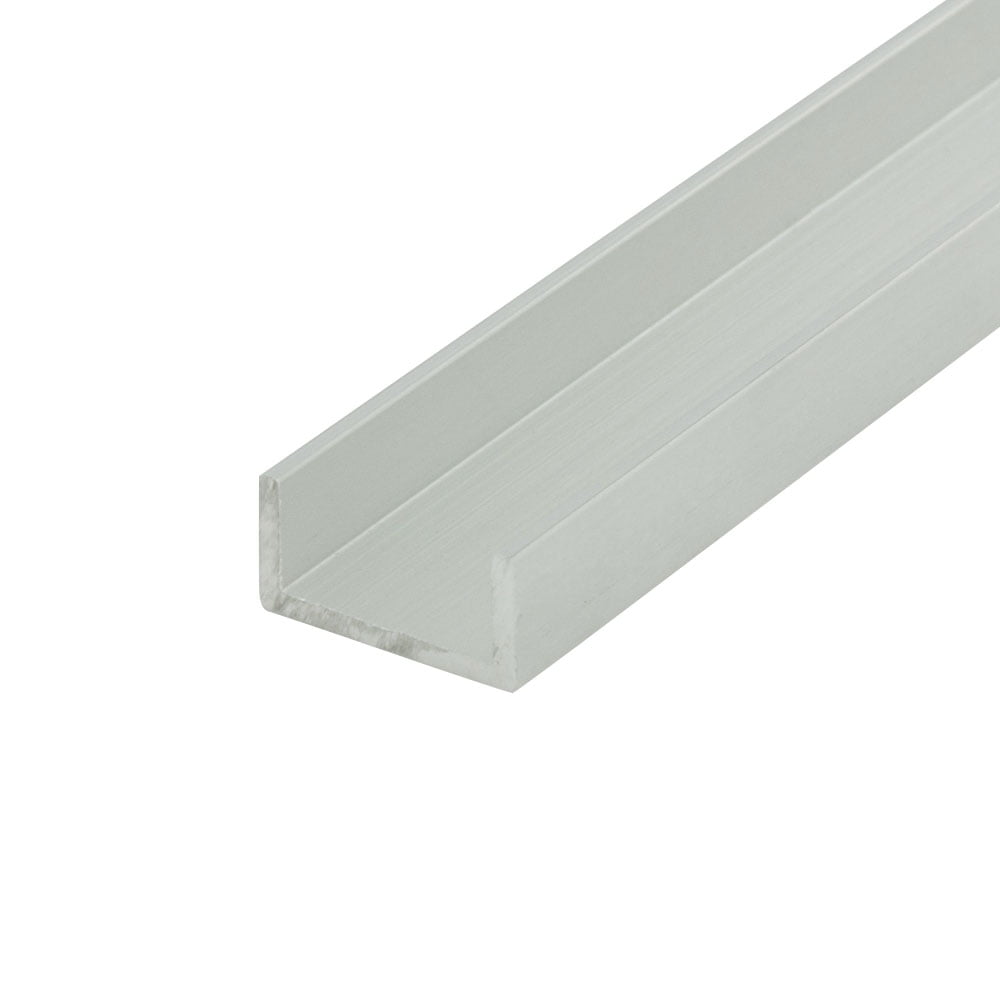 Outwater Alu847-M Mill Finish 1/2 Inch Inside Dimension Aluminum U Channel C Channel 72 Inch Lengths Pack Of 18 Pieces Dacv3657