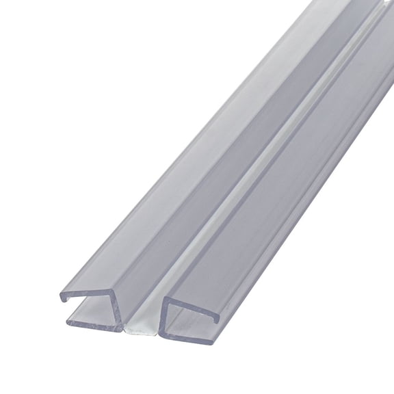Outwater P4440 Clear PVC Panel Hinge - Fits 1/4in Panels - 72in Length (2 Pieces) - Cut from 12ft Strip - Flexible Plastic Hinge for Display and Partition Panels