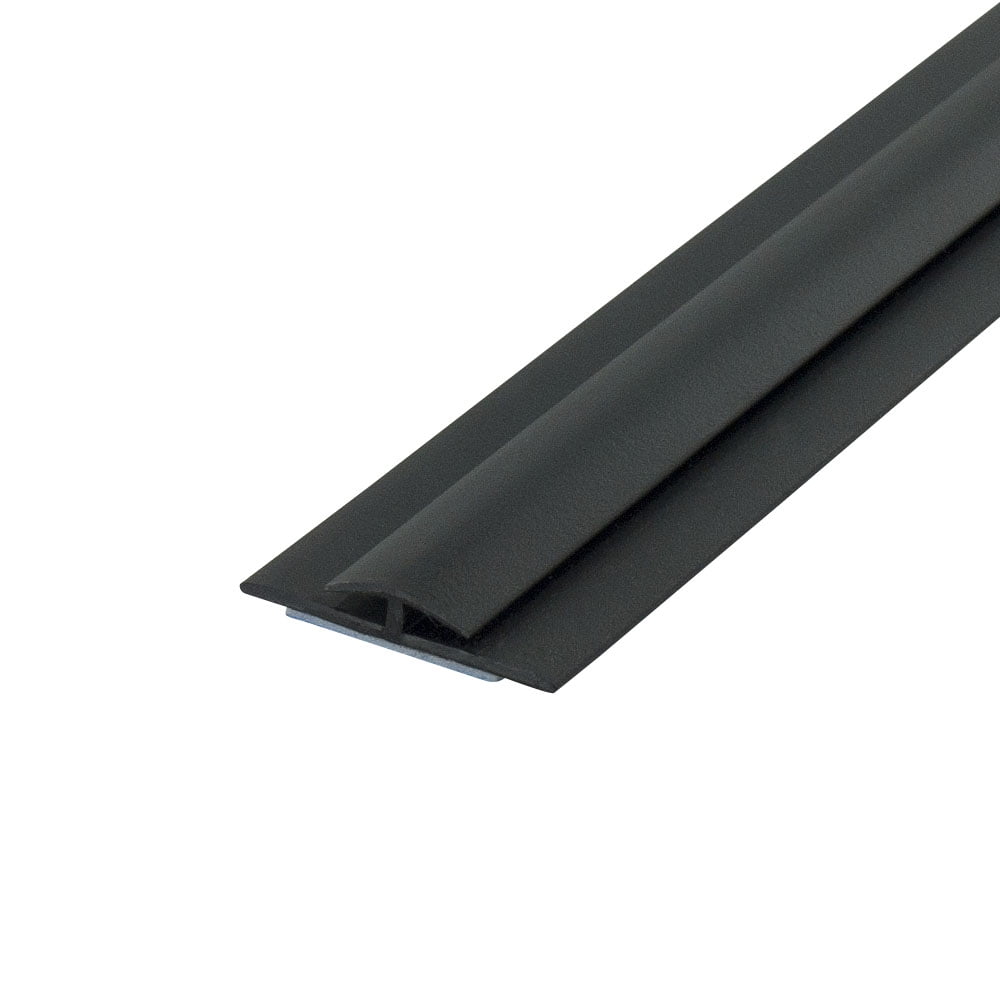 Outwater Plastic H Channel Fits Material 1/16 Inch Thick Black Styrene