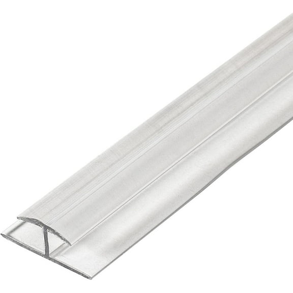 Outwater Plastic H Channel Fits Material 1/4 Inch Thick Clear Butyrate Divider Moulding 46 Inch Length (Pack of 3)