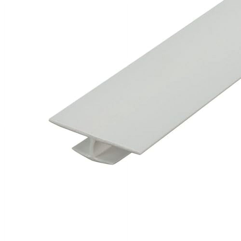 Outwater Plastics White U Channel Molding – 1-1/4 Inch Styrene Edge Trim, Pack Of 18