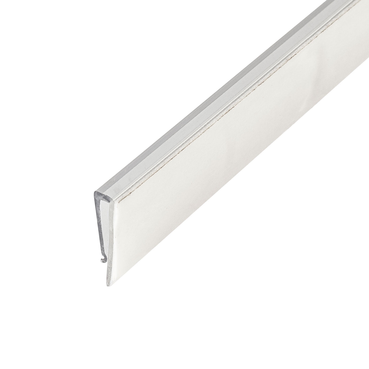 Outwater Plastic J Channel Fits Material 3/32 Inch Thick Clear Butyrate