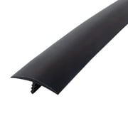 Outwater Plastic T-molding 1-1/4 Inch Black Flexible Polyethylene Center Barb Tee Moulding 250 Foot Coil