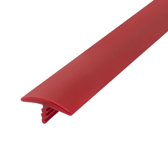 Outwater T-Molding 7/8 Inch Red Flexible Polyethylene Center Barb Tee Moulding 25 Foot Coil