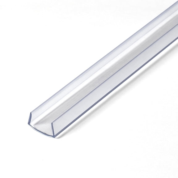 Outwater 1/2 in. Clear PVC U-Channel/C-Channel, 36 in. Long, 4-Pack, 12 Linear Feet