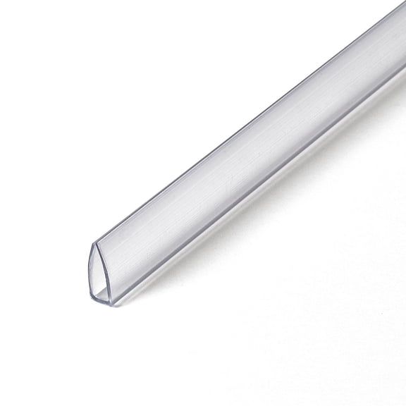 Outwater 1/8 in. Clear PVC Clamp U-Channel/C-Channel, 36 in. Long, 3-Pack, 9 Linear Feet