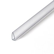 Outwater 1/8 in. Clear PVC Clamp U-Channel/C-Channel, 96 in. Long, 13-Pack, 104 Linear Feet