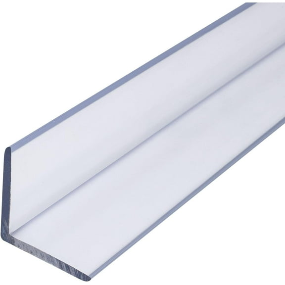 Outwater Plastics 1750-CL Butyrate 1-1/4 Inch X 1-1/4 Inch X 7/64 (.109) Inch Thick Clear Plastic Even Leg Angle Moulding 36 Inch Lengths (Pack of 4)
