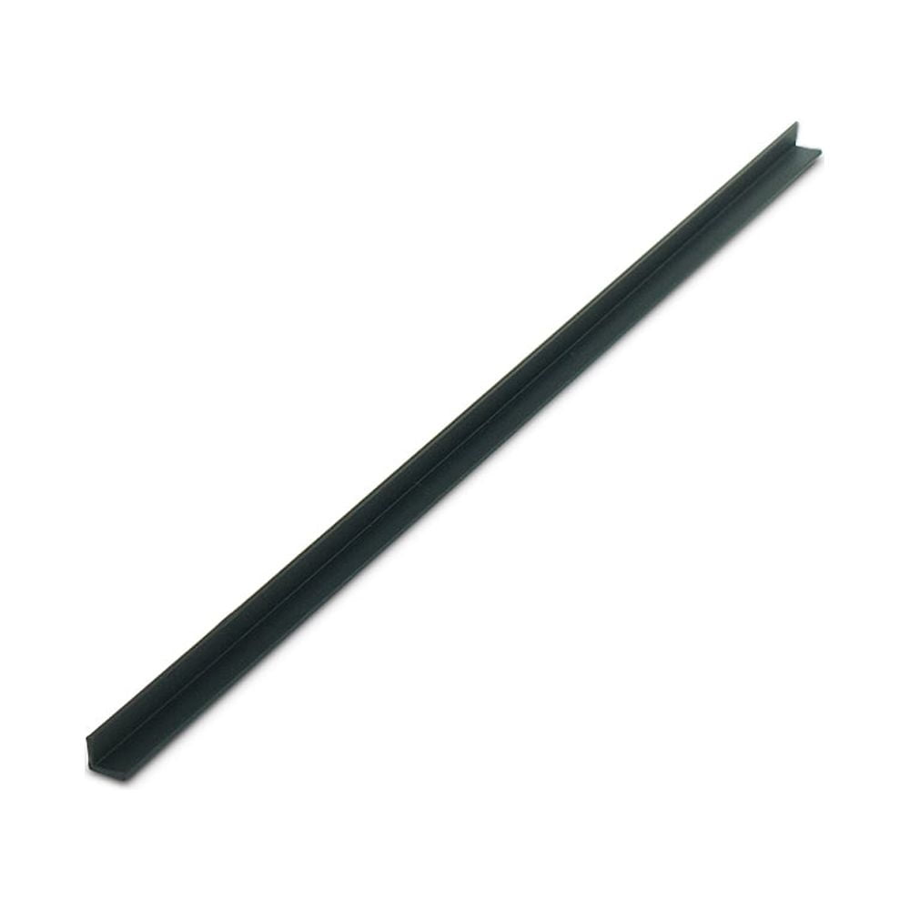 Black Styrene Plastic 72'' Angle Moulding Pack of 18