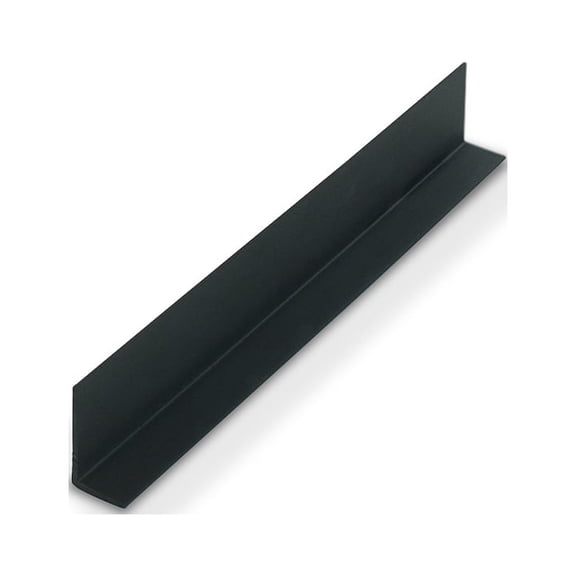 Outwater Plastics Black 1 Inch X 1/2 Inch X 3/64 (.04) Inch Thick Styrene Angle Plastic Angle Moulding 48 Inch Lengths (Pack of 3)