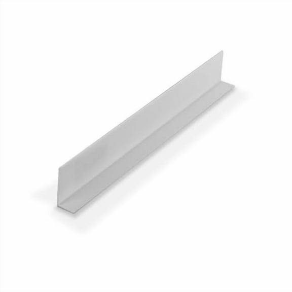 Outwater Plastics 1920-Wh White 1 Inch X 1/2 Inch X 3/64 (.04) Inch Thick Styrene Angle Plastic Angle Moulding 46 Inch Lengths (Pack of 3)