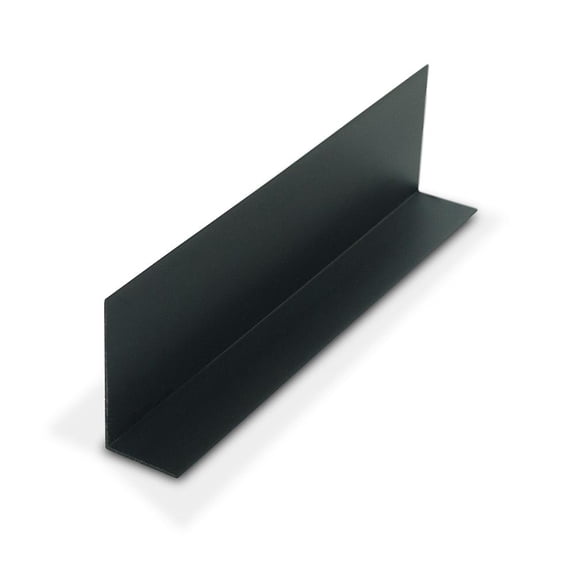 Outwater Plastics Black 1'' X 2'' X 3/64''(.047'') Styrene Angle Plastic Angle Moulding 36 Inch Lengths (Pack of 4)