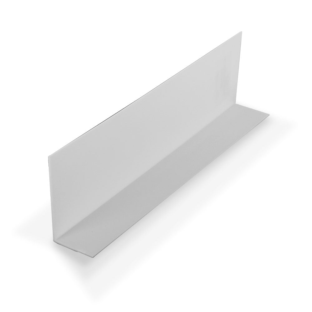 White Styrene Plastic Angle Moulding 72'' Lengths Pack of 18