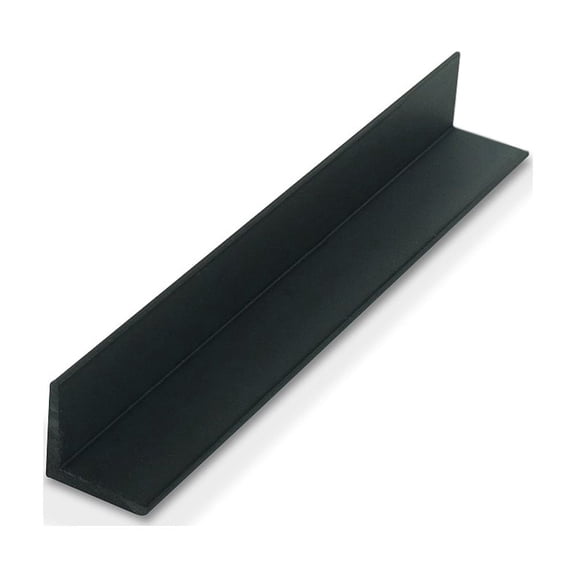 Outwater Plastics Black 1 X 1 X 7/64 (.100) Inch Styrene Plastic Even Leg Angle Moulding 48 Inch Lengths (Pack of 3)