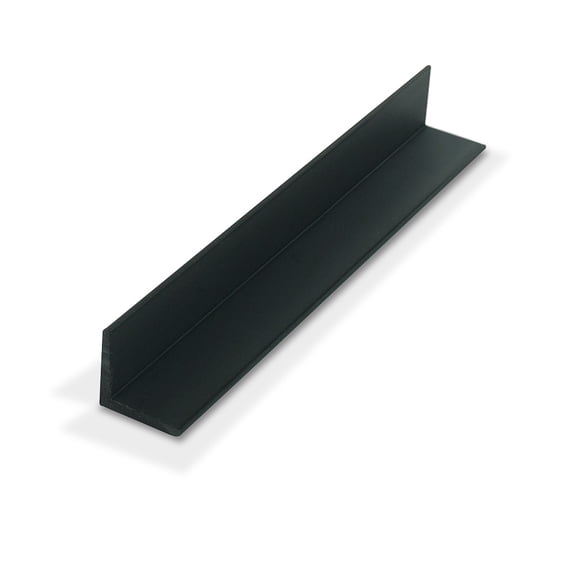 Outwater Plastics Black 1 X 1 X 7/64 (.100) Inch Thick Styrene Plastic Even Leg Angle Moulding 36 Inch Lengths (Pack of 4)