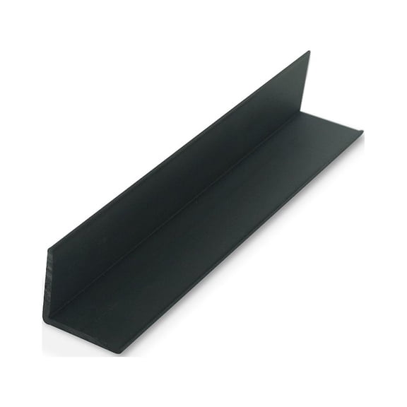 Outwater Plastics Black 1-1/4 Inch X 1-1/4 Inch X 7/64 (.109) Inch Thick Angle Plastic Even Leg Angle Moulding 36 Inch Lengths (Pack of 4)